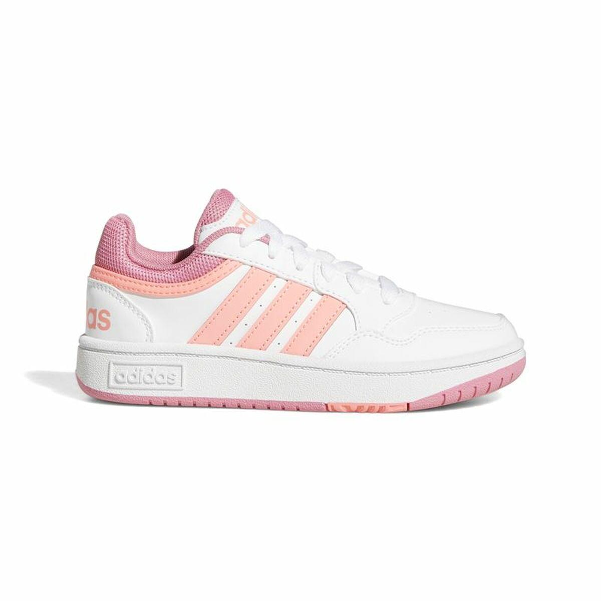 Hvid Sportssko Til Børn Adidas Hoops - Adidas Børnesko  - 4065418367004