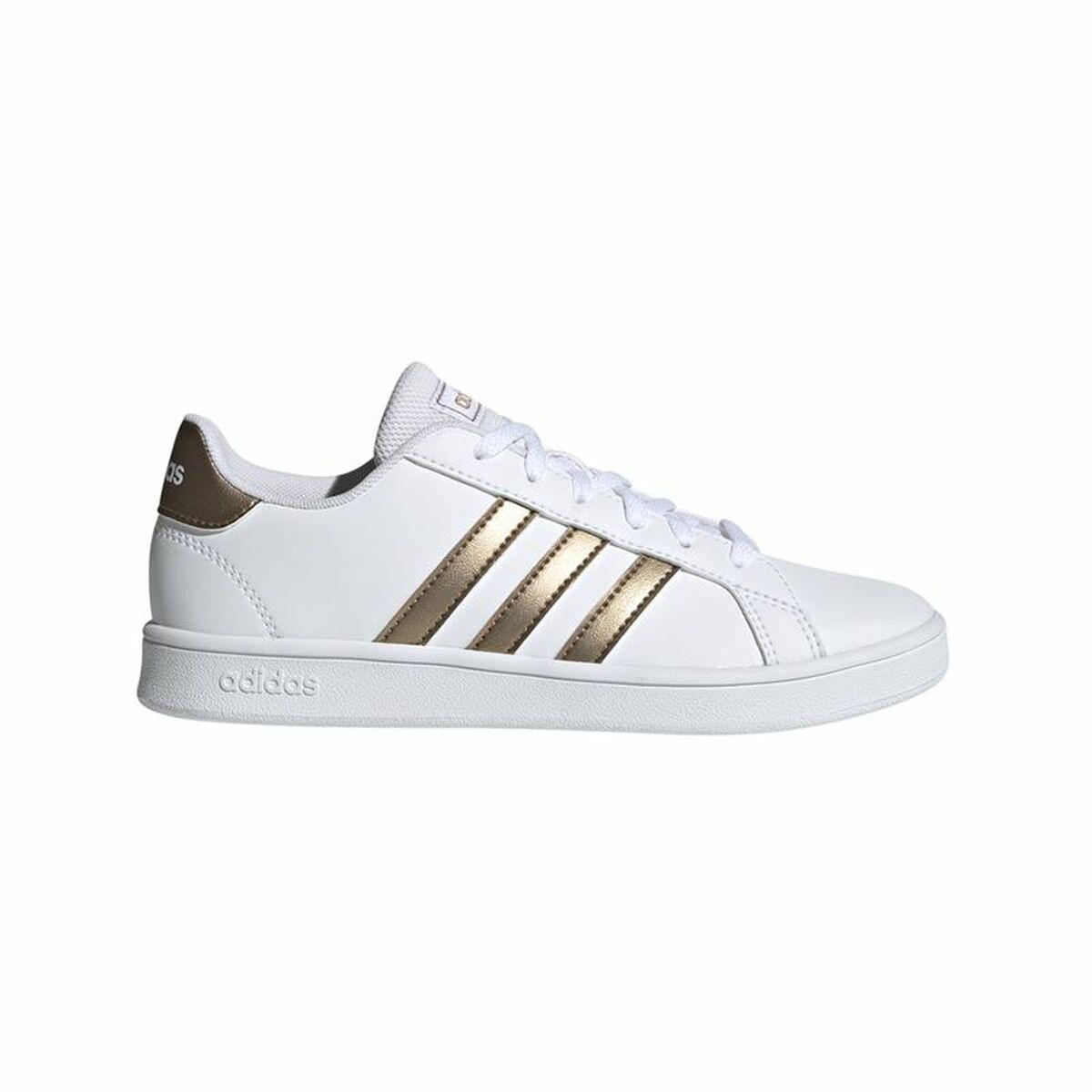 Hvid Sportssko Til Børn Adidas Grand Court - Adidas Børnesko  - 4061622785467
