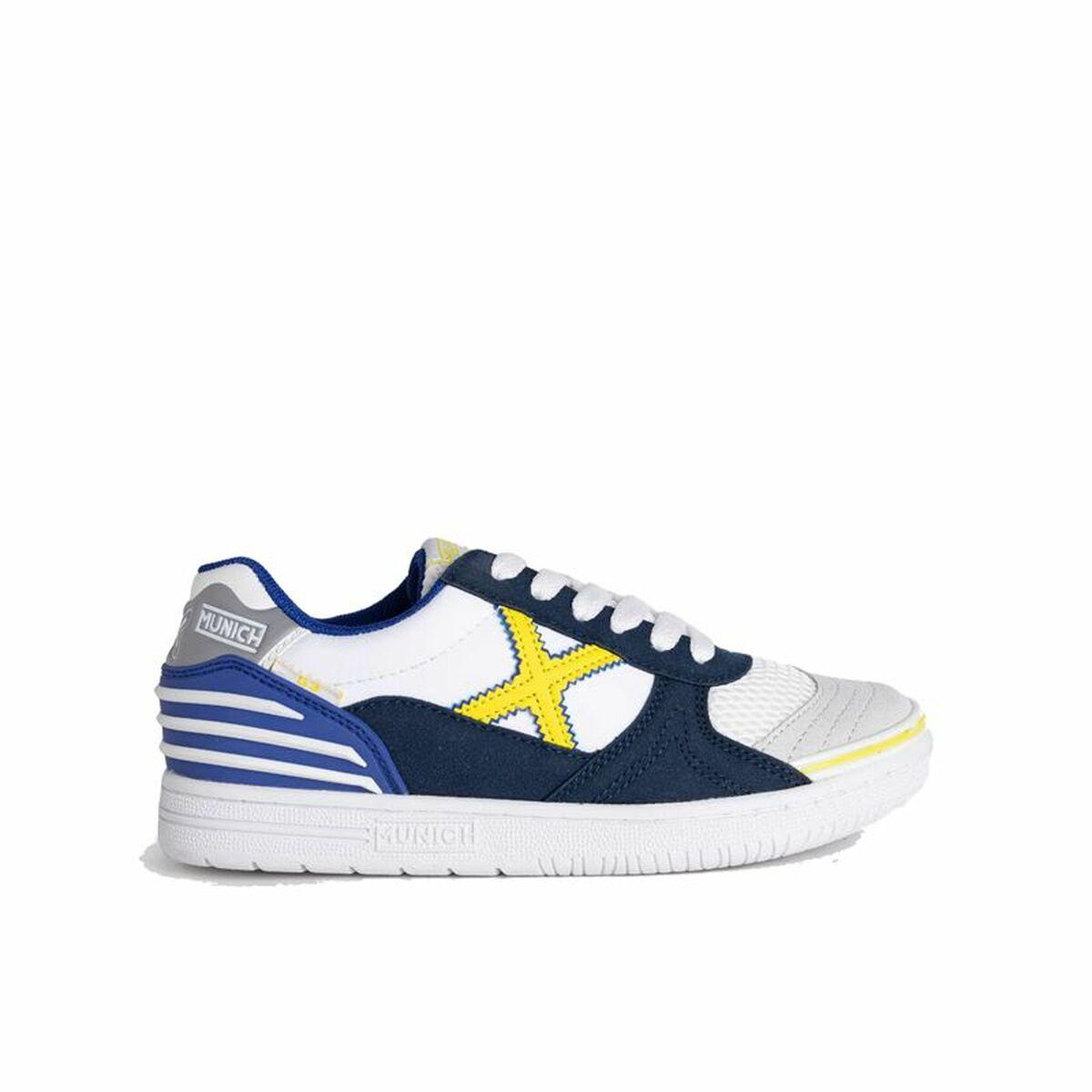 Hvid Kondisko Til Børn Munich Patch 347 - Munich Børnesko  - 8445648181629