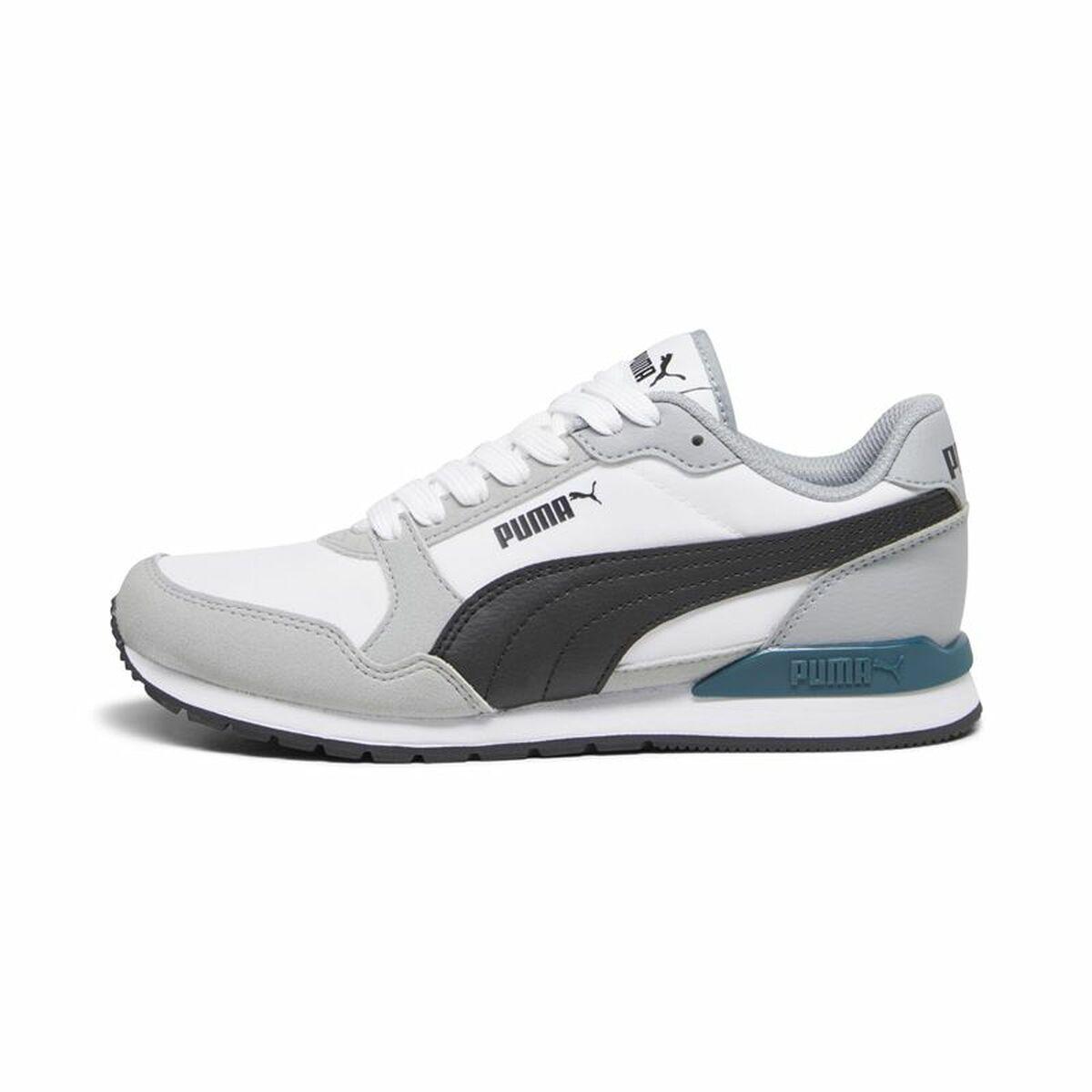 Løbesko Til Børn Puma Runner Grå - Børnesko  - 4099683066065