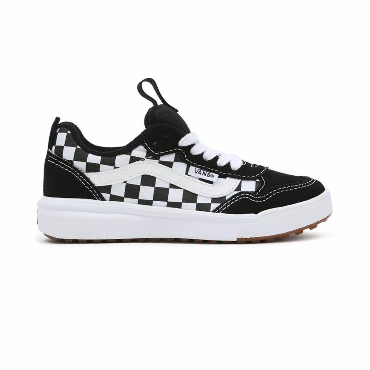 Hvid Kondisko Til Børn Vans Range Exp Checkerboard Sort - Vans Børnesko  - 0196011250814