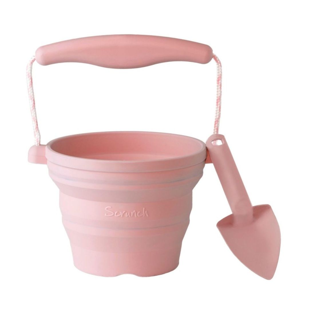 Rosa Spand Skovl Sæt Børn Kan Foldes God Til Ferie - Scrunch Børnesko  - 5060240382088