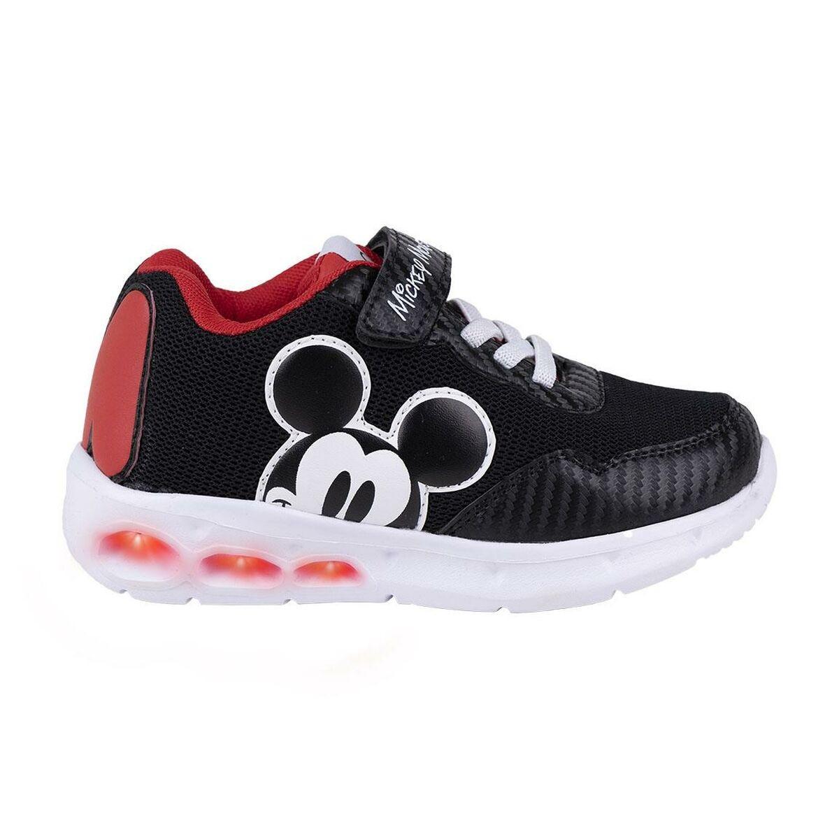 Sort Led Træningssko Mickey Mouse - Mickey Mouse Børnesko  - 8445484180336
