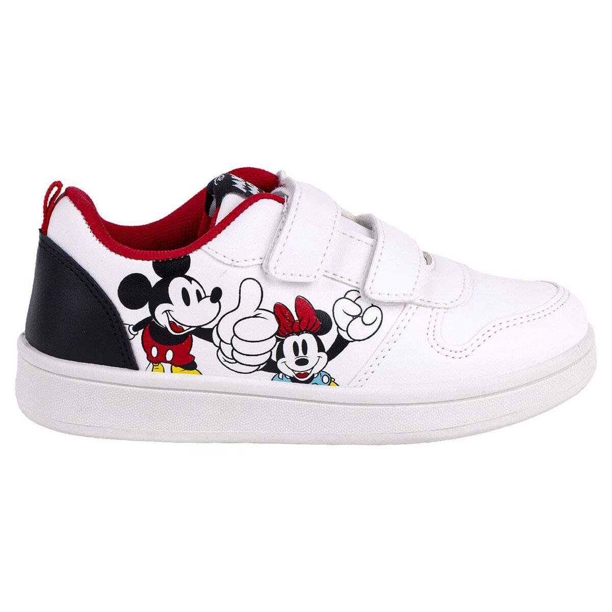 Hvid Sportssko Til Børn Mickey Mouse Velcro - Mickey Mouse Børnesko  - 8445484318029