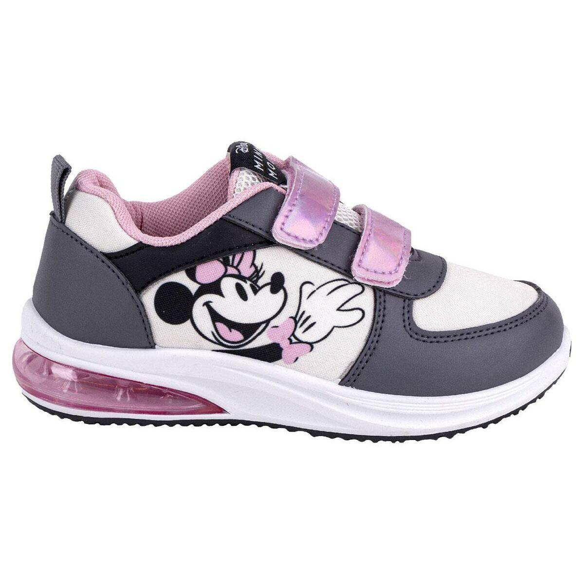 Træningssko Led Minnie Mouse Velcro - Minnie Mouse Børnesko  - 8445484317596