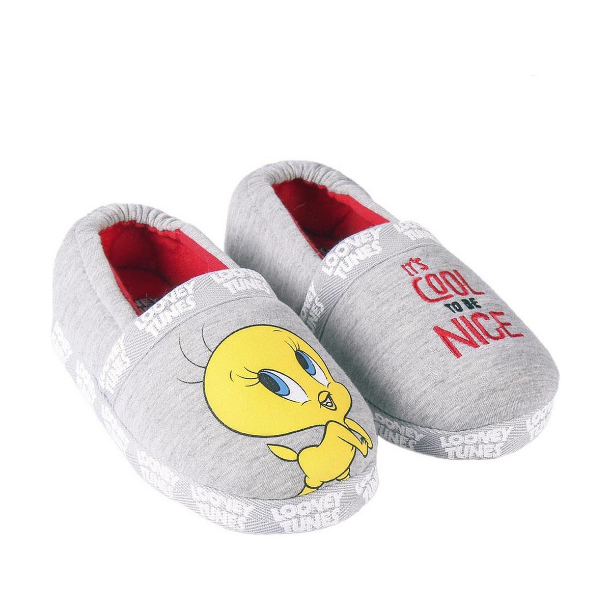 Hjemmesko Looney Tunes Lysegrå - Looney Tunes Børnesko  - 8445484183726