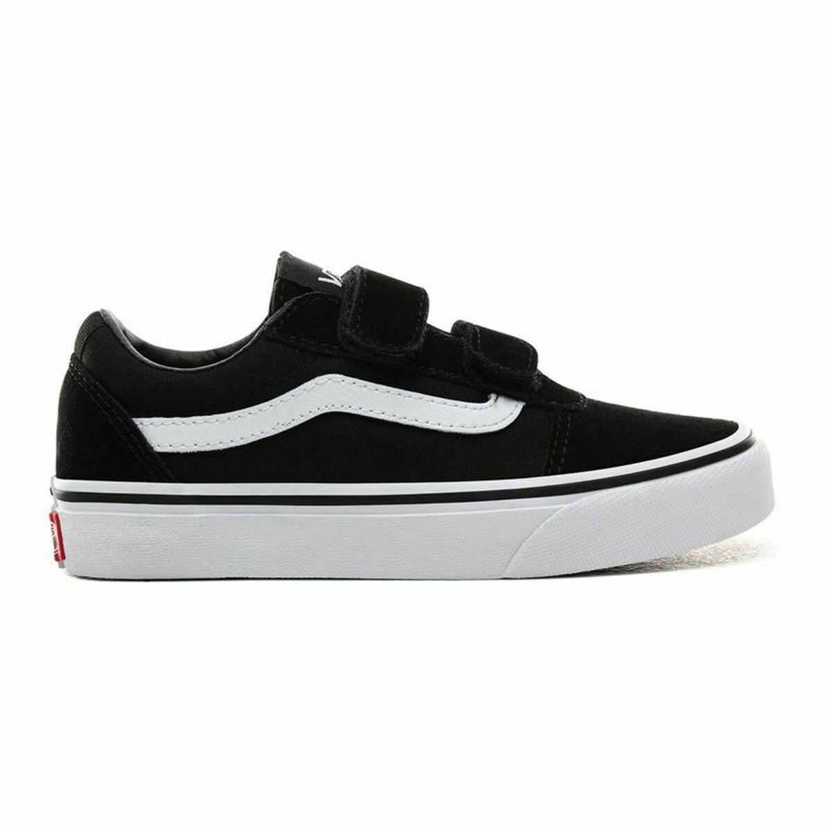 Sort Kondisko Til Børn Vans Ward Velcro - Vans Børnesko  - 0193394036707