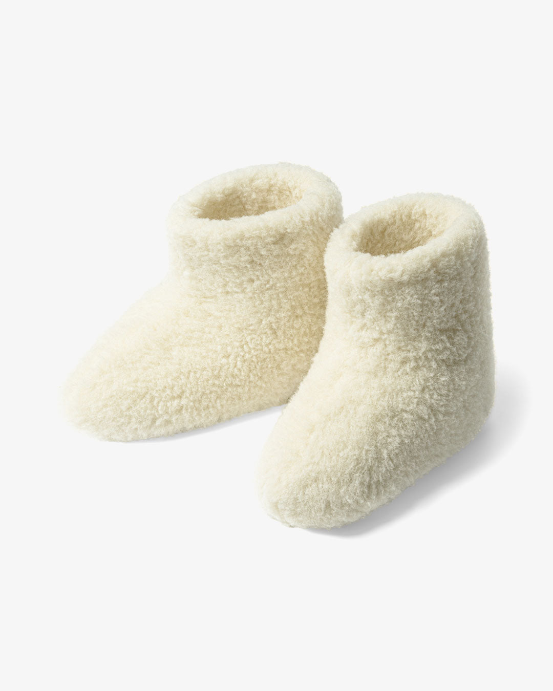 Hvid Uldhjemmesko Til Børn Høj Model - The Cozy Sheep Børnesko  - 5744004460785