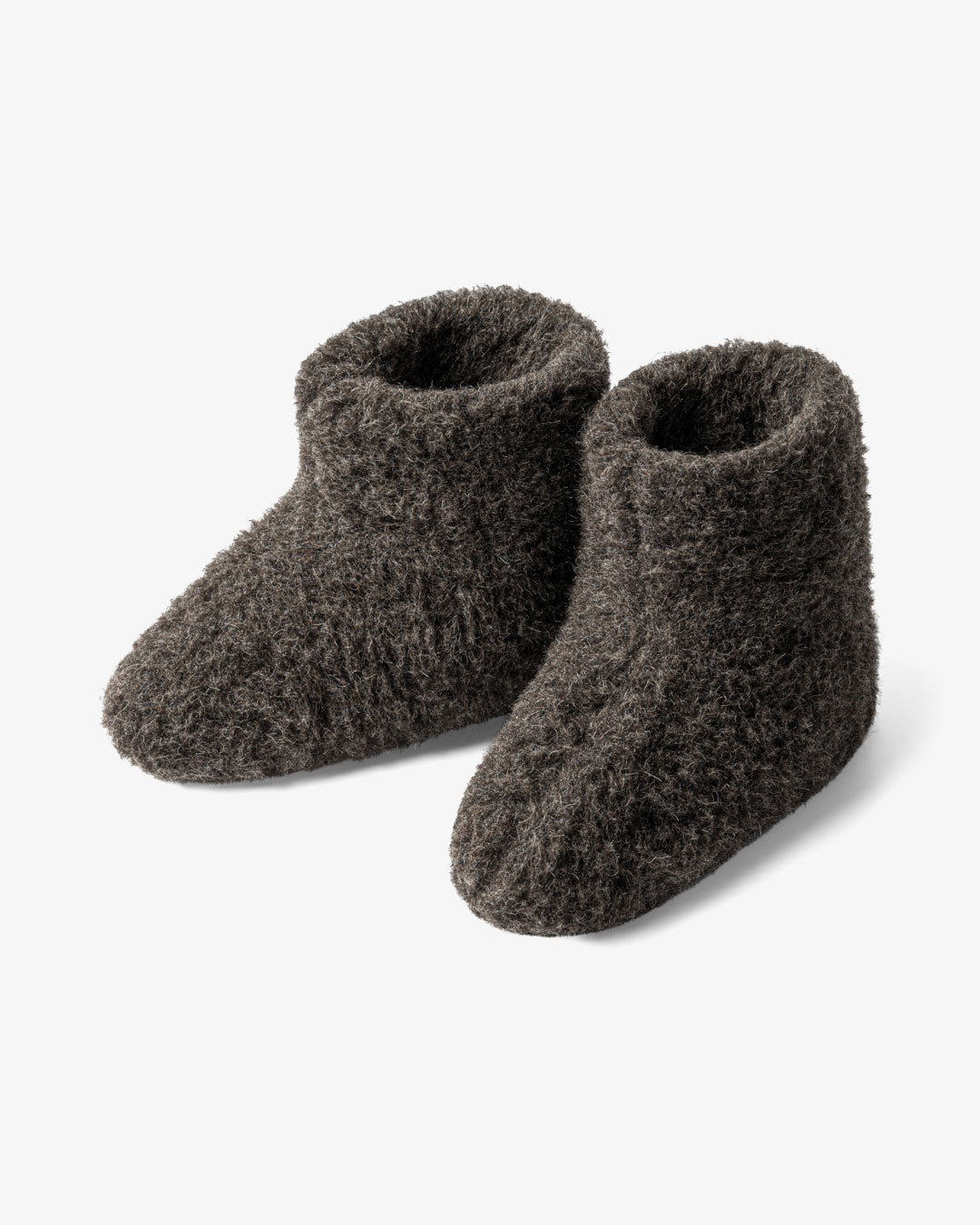 Hjemmesko Uld Til Børn Mørkegrå Høj Model - The Cozy Sheep Børnesko  - 5744004460907