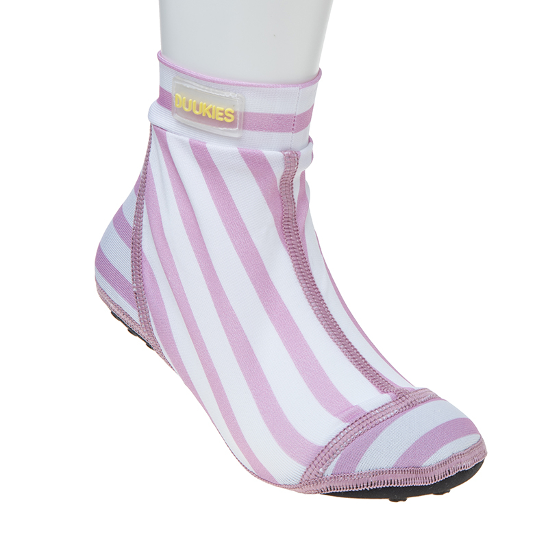 Pink Duukies Beachsock Stripes - Duukies Børnesko  - 7061256225367